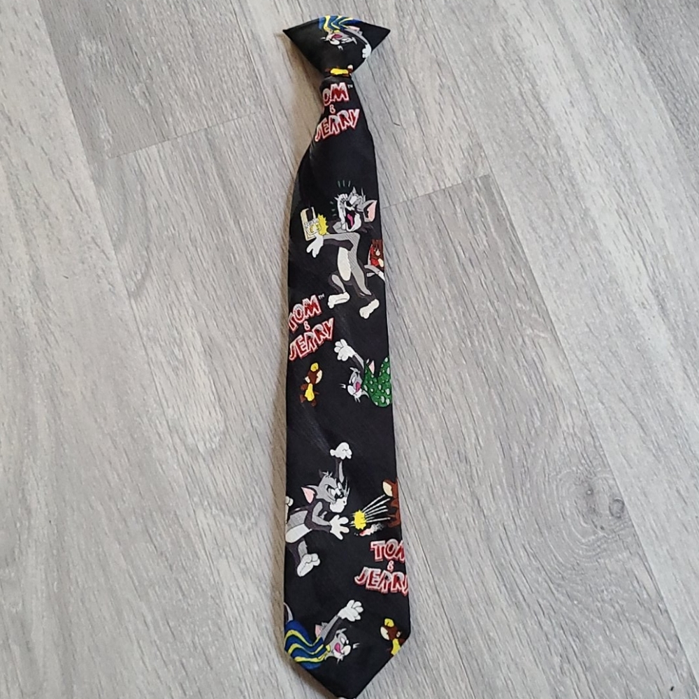 Vintage Tom and Jerry Kids Clip on Tie